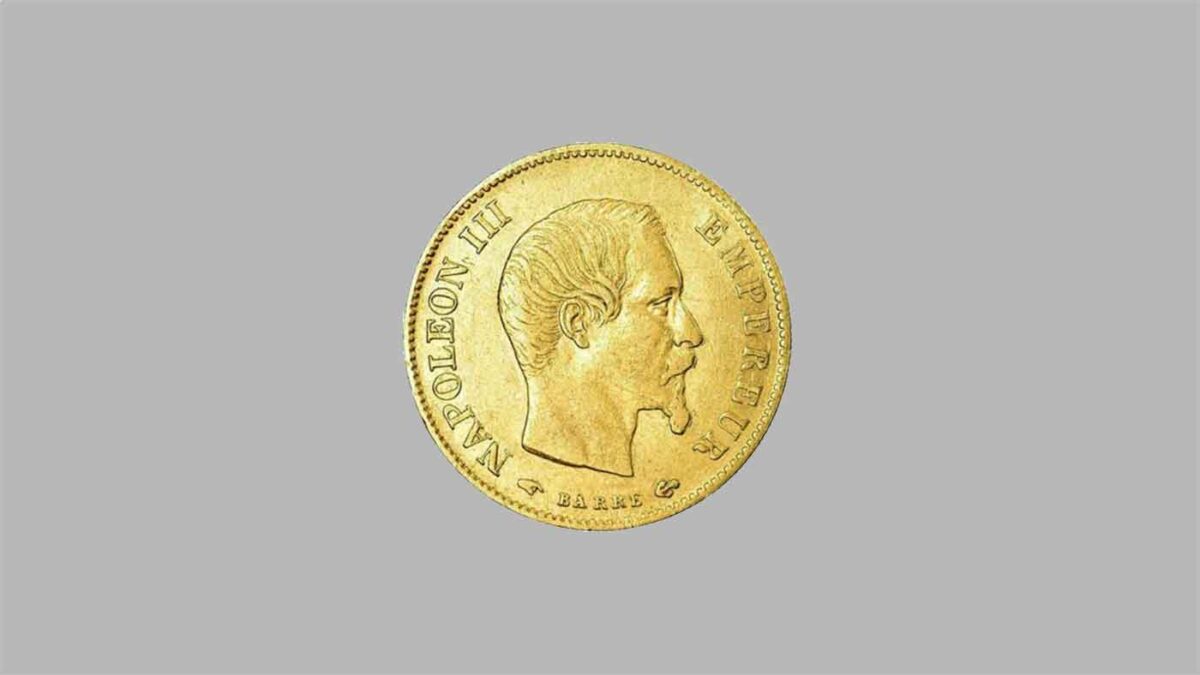 La pièce d’or de 10 Francs or 1856 Empire Français Tête nue (A : Paris).