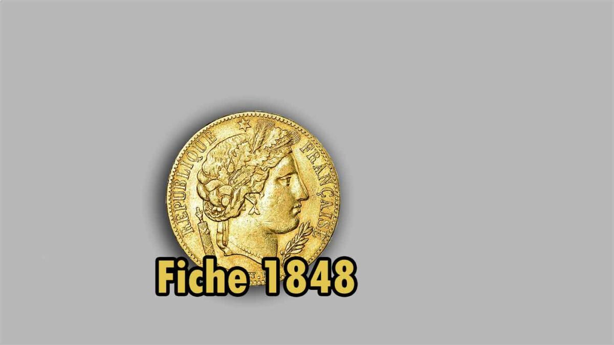 La pièce en or de 20 francs 1848 Cérès Napoléon.