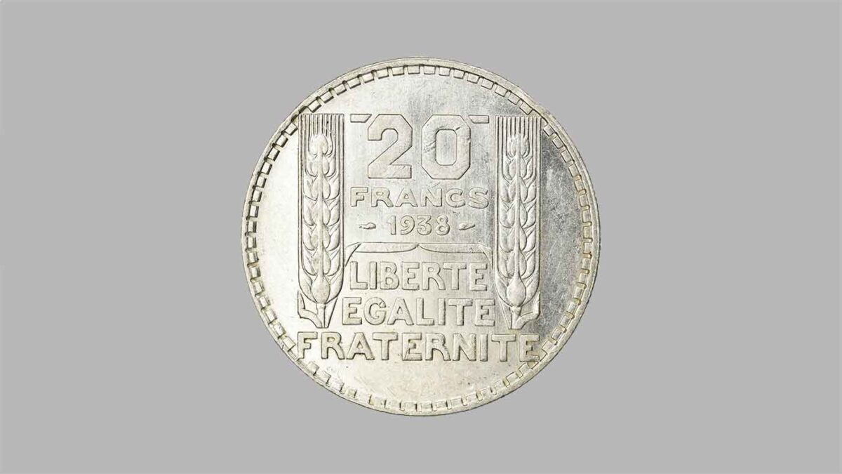 Pièces en argent 20 Francs Turin.