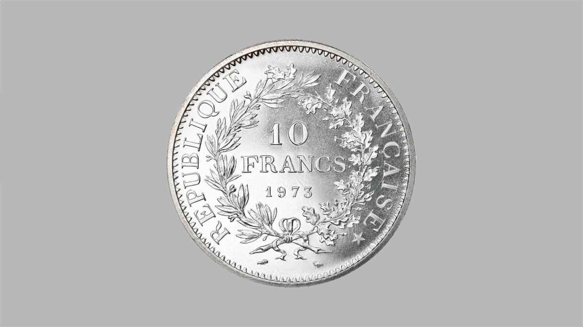 Pièces en argent 10 Francs Hercule.