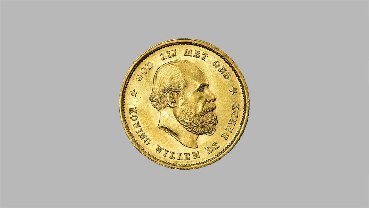 Pièce d’or 10 gulden 1879.