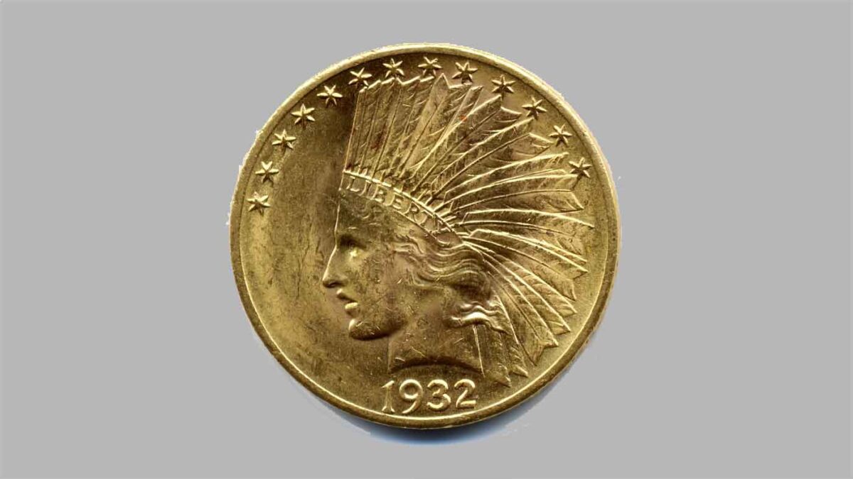 Pièces de 10 dollars “Tête d’indien” en OR, 1907 à 1933.