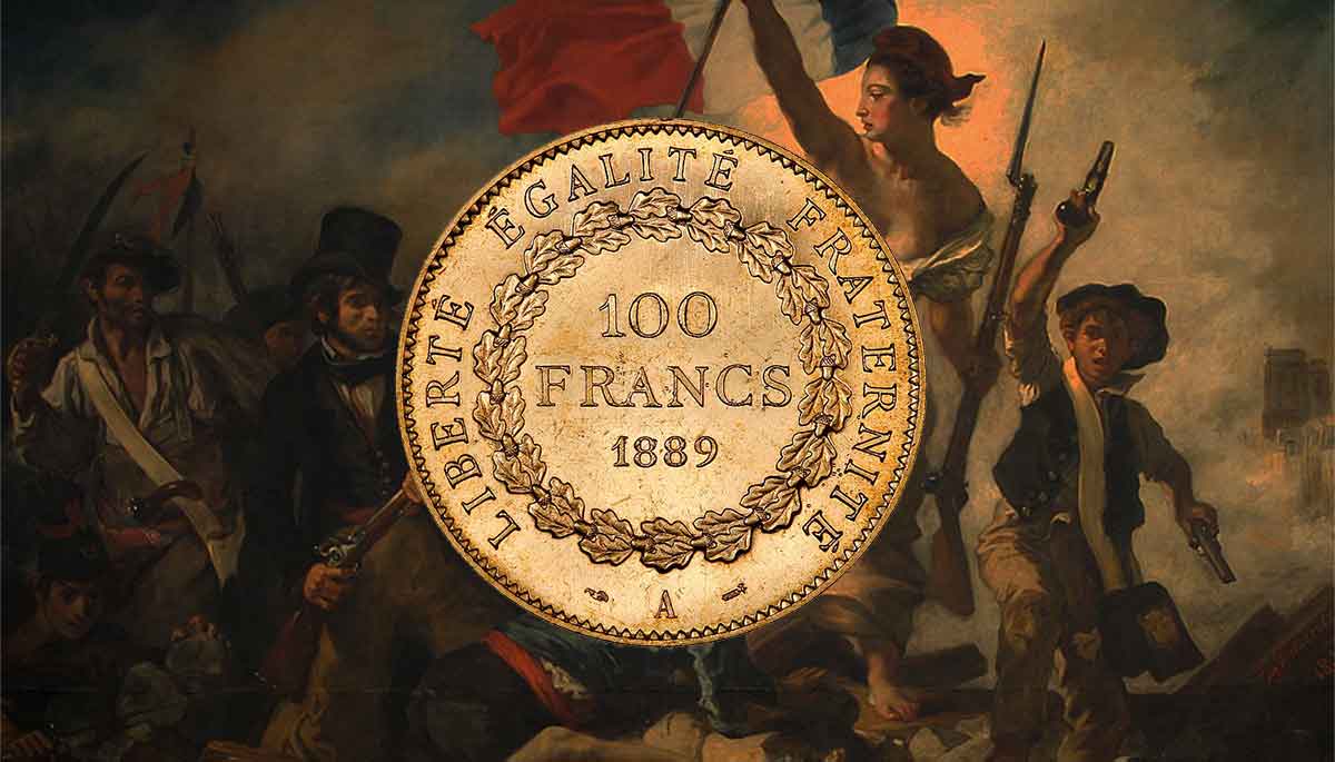 Pièces en or françaises de 100 Francs OR.