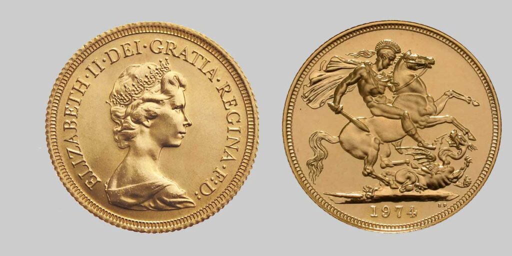 1974 Gold Sovereign - Elizabeth II Decimal Portrait